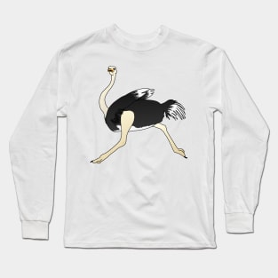 Ostrich running movement Long Sleeve T-Shirt